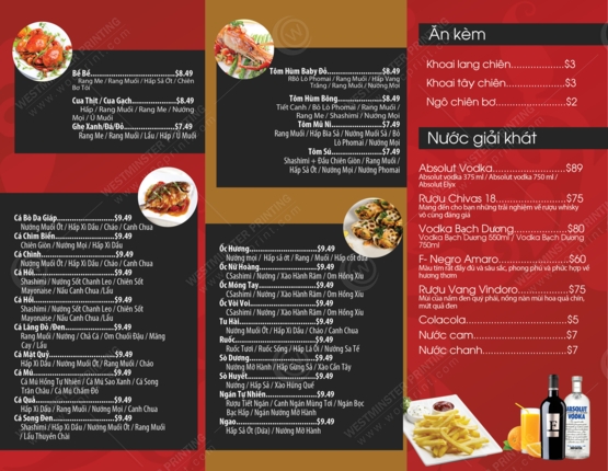 RBR-501B - Restaurant Brochures