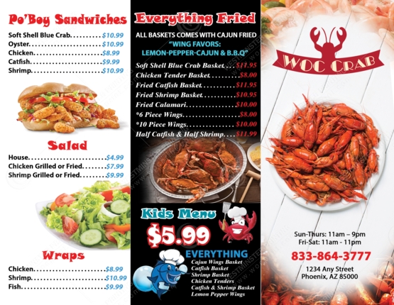 BR-504 - Restaurant Brochures