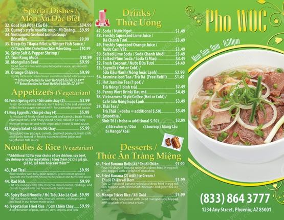 BR-507 - Restaurant Brochures