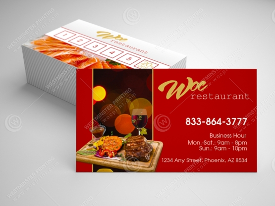 restaurant-business-cards-bc-501 - Restaurant Business Cards - WOC print