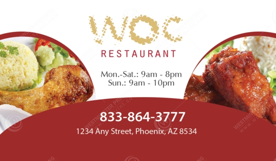 BC-502 - Restaurant Business Cards