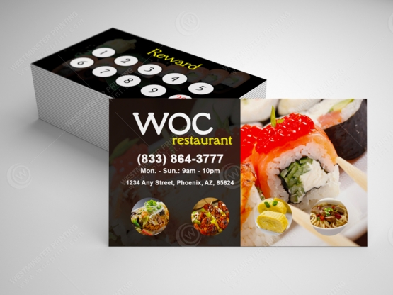 restaurant-business-cards-bc-504 - Restaurant Business Cards - WOC print