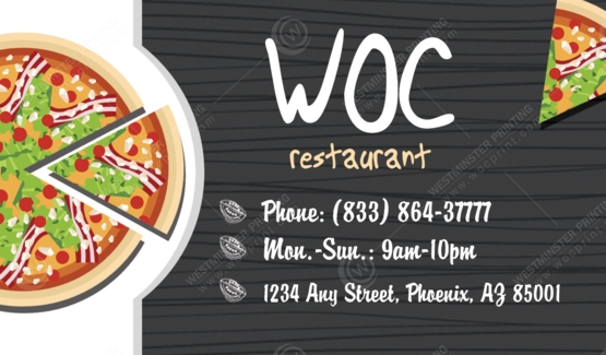 BC-505 - Restaurant Business Cards