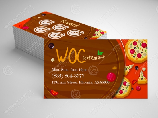 restaurant-business-cards-bc-506 - Restaurant Business Cards - WOC print