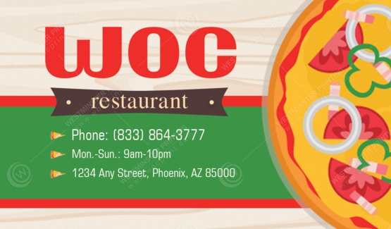 BC-507 - Restaurant Business Cards