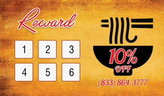 RBA-509 - Restaurant Business Cards