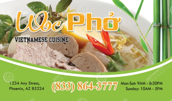 BC-513 - Restaurant Business Cards