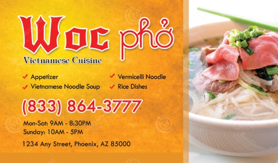 BC-514 - Restaurant Business Cards