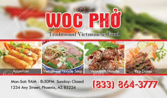 BC-515 - Restaurant Business Cards