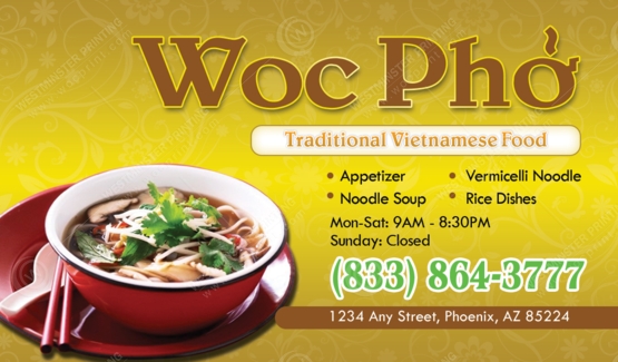 BC-517 - Restaurant Business Cards