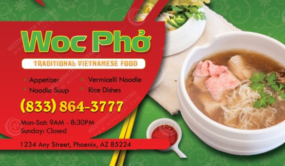 BC-518 - Restaurant Business Cards