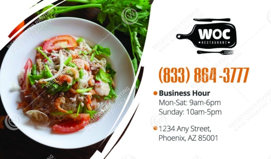 RBA-520 - Restaurant Business Cards