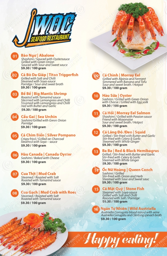 RFL-02B - Restaurant Flyers