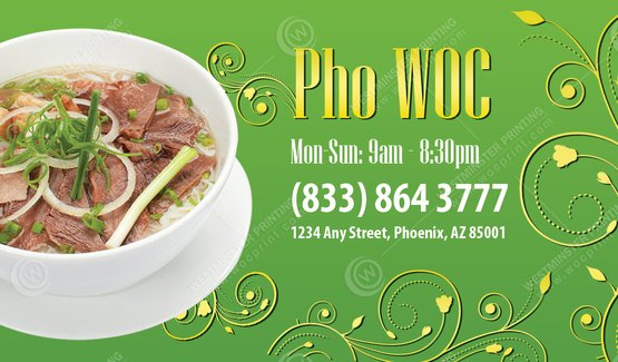 BC-524 - Restaurant Business Cards