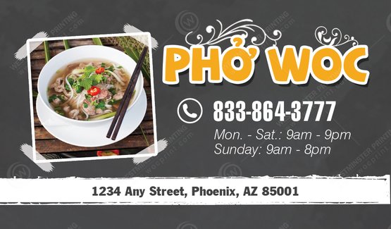 BC-526 - Restaurant Business Cards