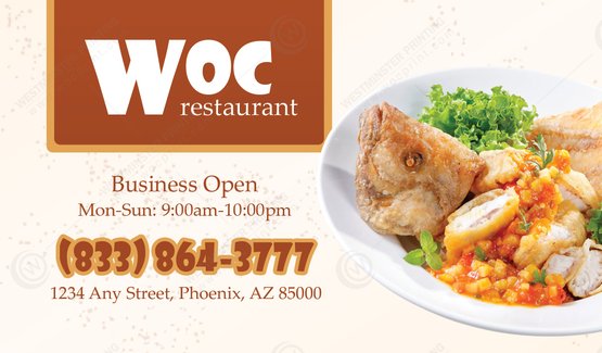 BC-527 - Restaurant Business Cards