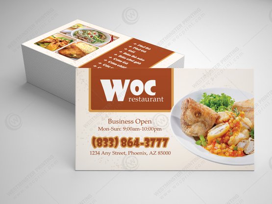 restaurant-business-cards-bc-527 - Restaurant Business Cards - WOC print