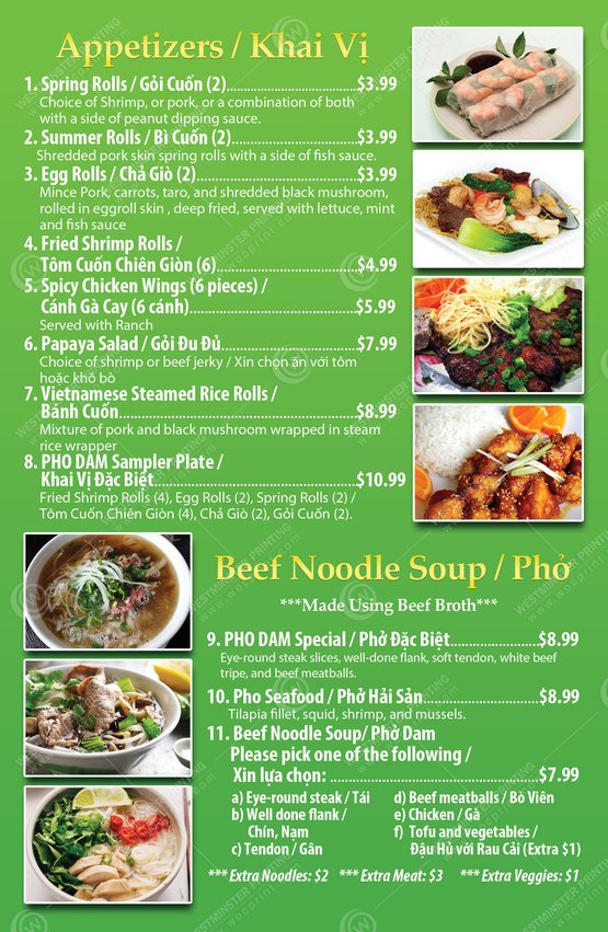 RFL-05B - Restaurant Flyers