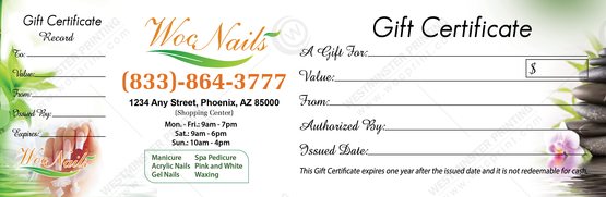 PGC-82B - Premium Gift Certificates