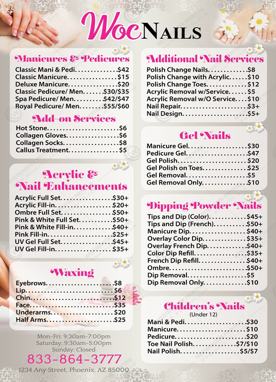 nails-salon-poster-pricelists-pp-40 - Pricelists - WOC print