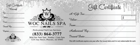 PGC-85B - Premium Gift Certificates