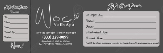 PGC-87B - Premium Gift Certificates