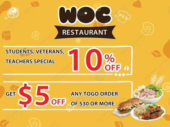 SW-501 - Restaurant Sidewalk Signs 24x18