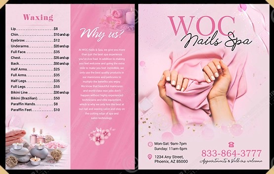 MN-77 - Clear Cover Menus 4 view