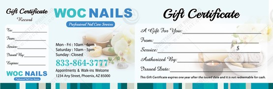 PGC-92B - Premium Gift Certificates