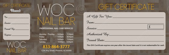 PGC-93B - Premium Gift Certificates