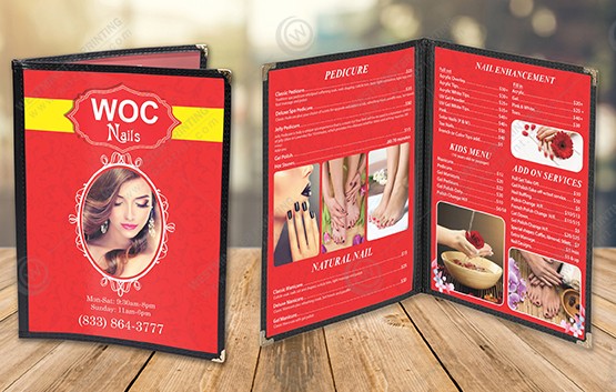 Mockup - MN-27 - Clear Cover Menus 4 view