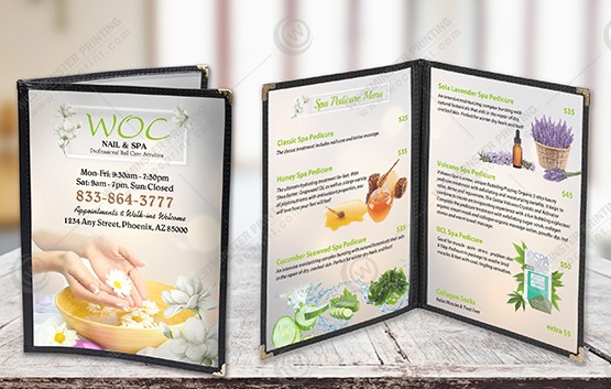 Mockup - MN-81 - Clear Cover Menus 4 view