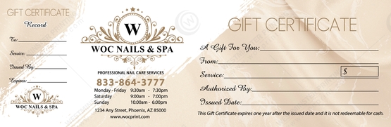 PGC-95B - Premium Gift Certificates
