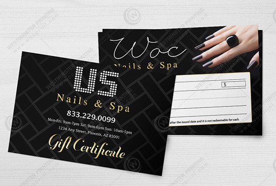 nails-salon-standard-gift-certificates-sgc-22 - Standard Gift Certificates - WOC print