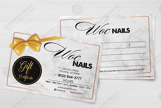 nails-salon-standard-gift-certificates-sgc-25 - Standard Gift Certificates - WOC print