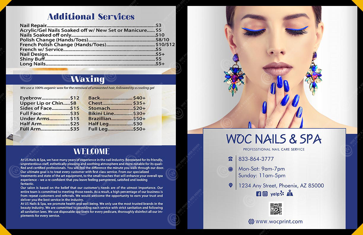 MN-89 - Clear Cover Menus 4 view