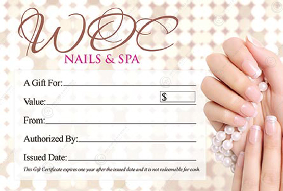 SGC-26B - Standard Gift Certificates