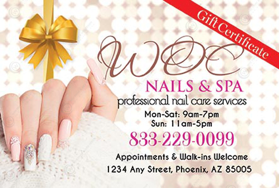 SGC-26 - Standard Gift Certificates