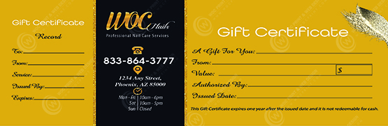 PGC-101B - Premium Gift Certificates
