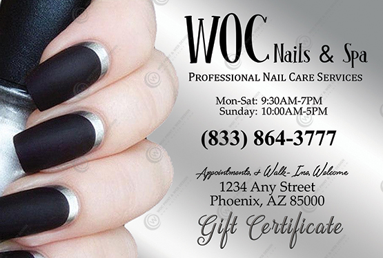 SGC-27 - Standard Gift Certificates