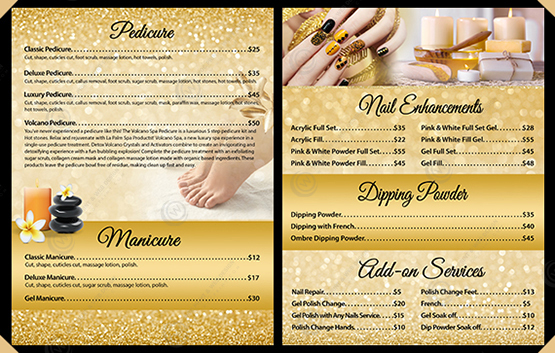 MN-94B - Clear Cover Menus 4 view