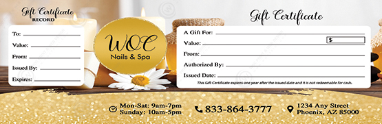 PGC-104B - Premium Gift Certificates