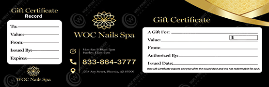PGC-106B - Premium Gift Certificates