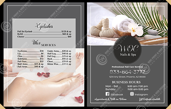 MN-102 - Clear Cover Menus 4 view