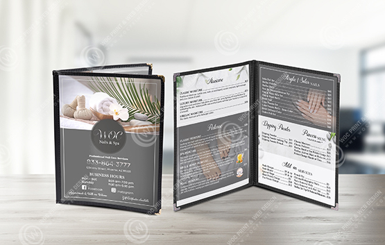 Mockup - MN-102 - Clear Cover Menus 4 view