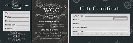 PGC-111B - Premium Gift Certificates