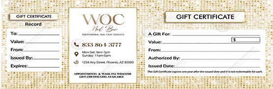 PGC-117B - Premium Gift Certificates