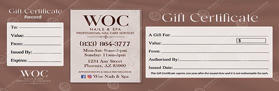 PGC-118B - Premium Gift Certificates