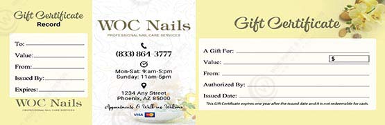PGC-119B - Premium Gift Certificates