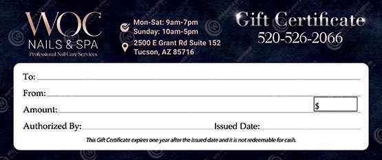 GC-29B - Regular Gift Certificates